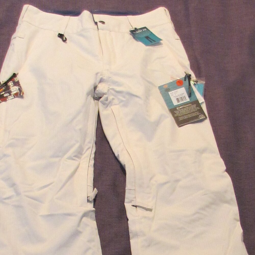NEW Womens 686 Small Snowboard Pants, White Dickies, street fit